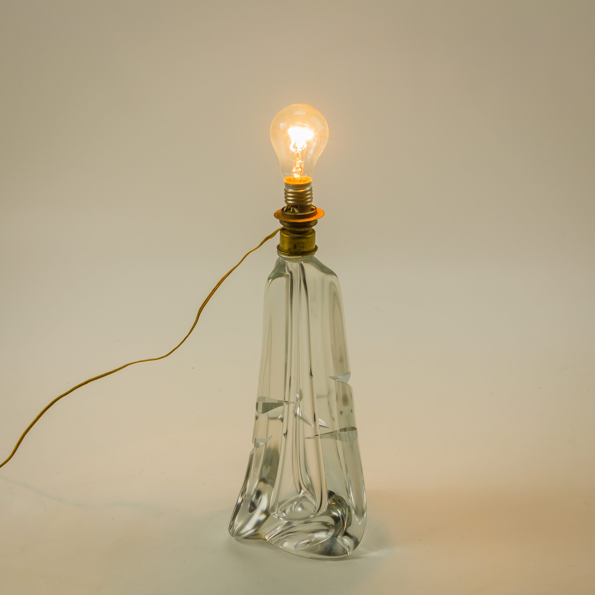 Val Saint Lambert tafellamp Vintage kristallen tafellamp